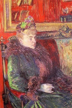 ゴルツィコルフ夫人の肖像画 1893 年 トゥールーズ ロートレック アンリ・ド Oil Paintings